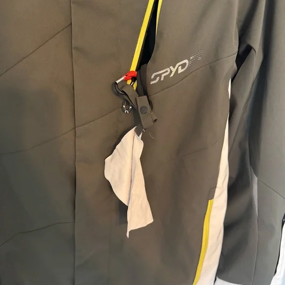 Spyder Men's Black and White Ski Jacket - Picture 7 of 12